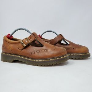 Dr. Martens Madison Brown Leather WingTip Shoe